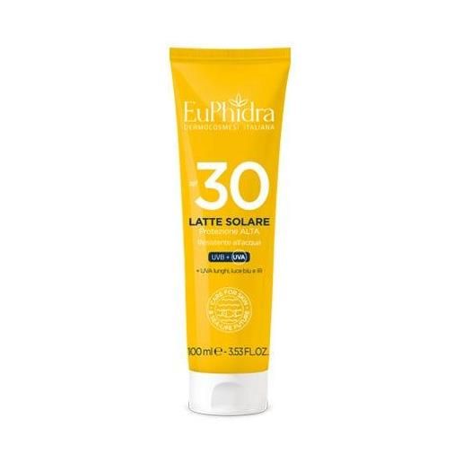 Euphidra latte solare spf 30 protezione alta corpo travel size 100 ml
