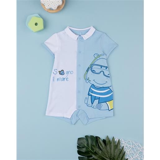 Prénatal pigiama intero estivo bimbo ippopotamo