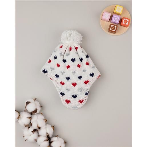 Prénatal cappello tricot bimba rosso/blu