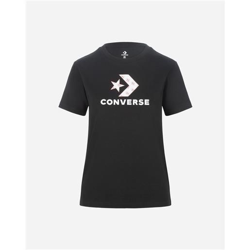 Converse star chevron w - t-shirt - donna - nero
