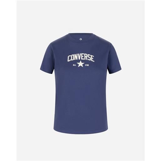 Converse logo fit regular w - t-shirt - donna - viola