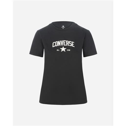Converse logo fit regular w - t-shirt - donna - nero