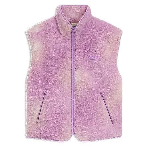 HUGO gilet in peluche con effetto nuvola stampato, rosa chiaro