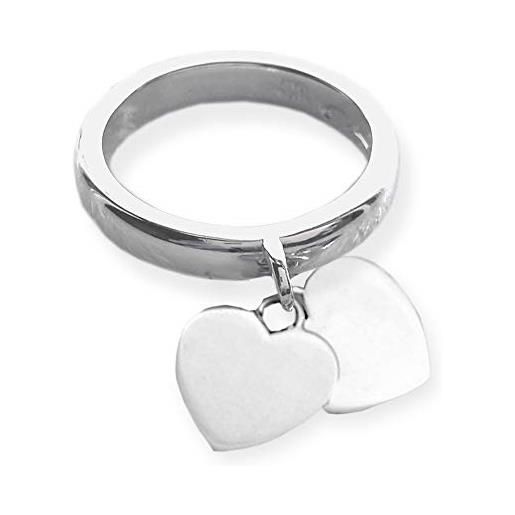 CARISSIMA Anello E Collana In Oro Giallo 9 Carati Con Pendente A Cuore E Iniziale 'P' Su Catena Curb 46 Cm - 4