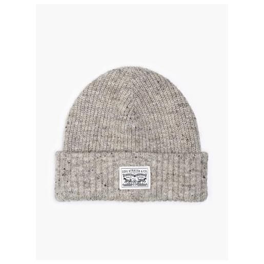 Levi's backpatch beanie-holiday, ecru, taglia unica uomo
