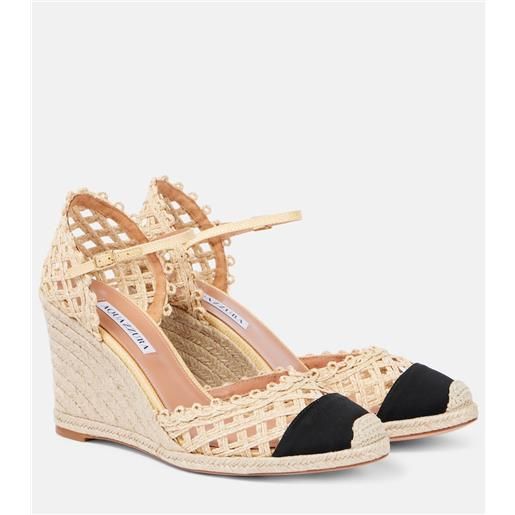 Aquazzura espadrillas con zeppa sunburst 120