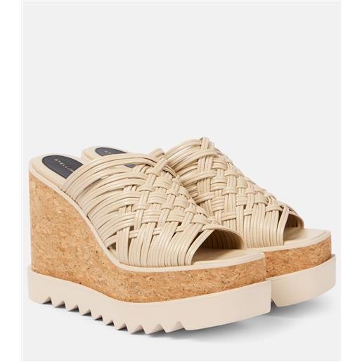 Stella McCartney sandali con zeppa sneak-elyse