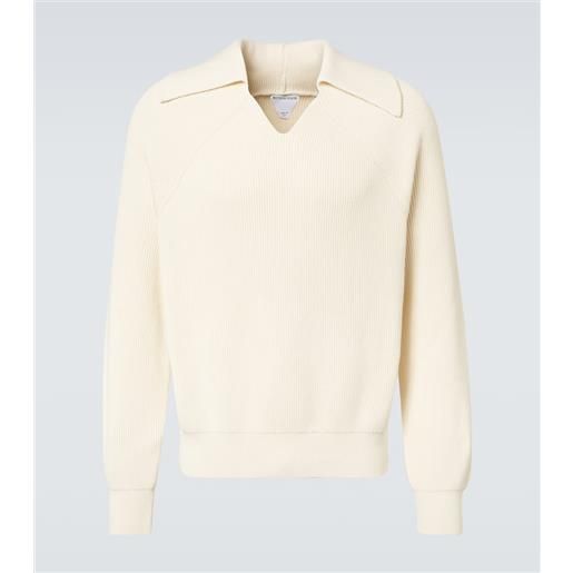 Bottega Veneta polo in cotone a coste