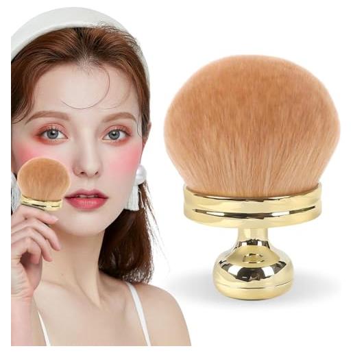 Twinsun pennello per trucco del corpo extra large per autoabbronzante, applicatore posteriore autoabbronzante, pennello abbronzante, pennello ovale per viso e gambe con borsa