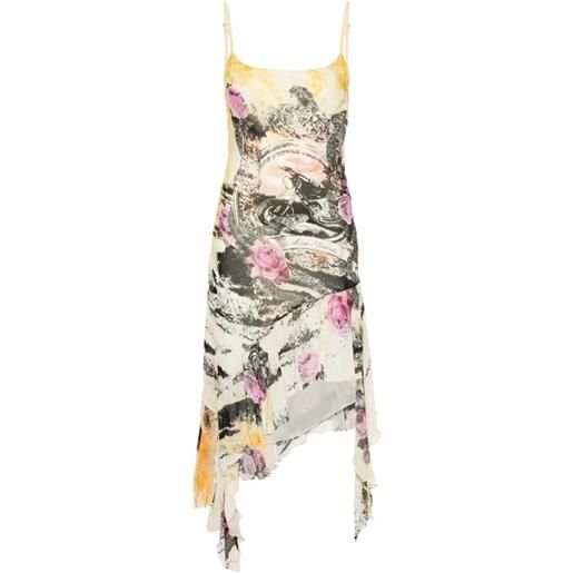 Acne studios printed crepe dress