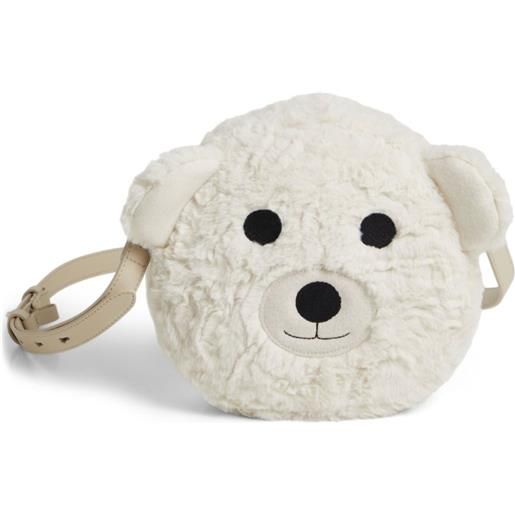 Brunello Cucinelli Kids borsa a tracolla teddy bear - bianco