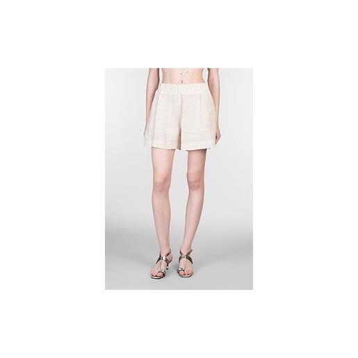 120% shorts in lino beige