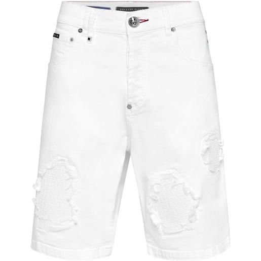 Philipp Plein bermuda denim formentera - bianco