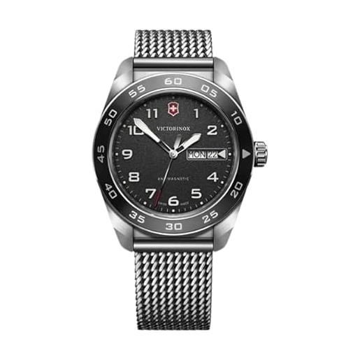 Ice-Watch Bastogne Blu Unisex – Orologio Con Cinturino In Silicone, Medium (40mm), Quadrante Blu Con Dettagli Arancioni, Resistente 10 ATM