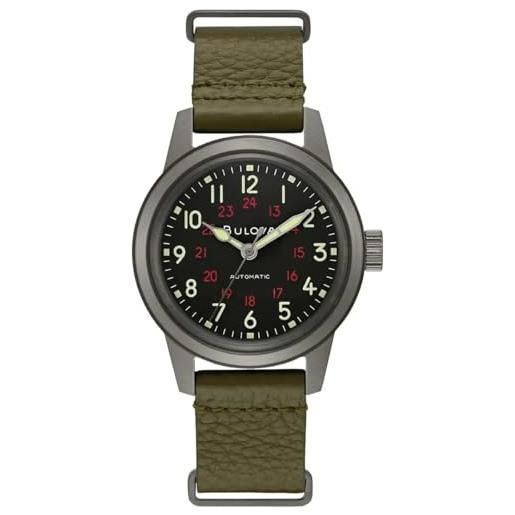 Bulova Orologio Cronografo al Quarzo Uoo con Cinturino in Pelle 98B390