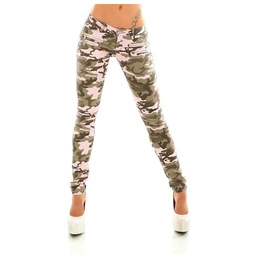 STIDIA jeans da donna a vita bassa, skinny, slim fit, stretch, denim, rosa/902-27, s