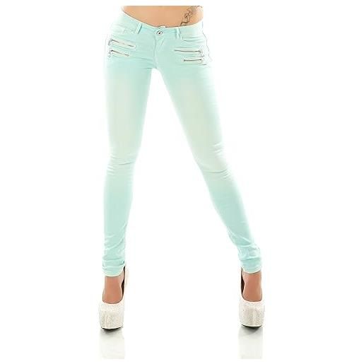 STIDIA jeans da donna a vita bassa, skinny, slim fit, stretch, denim, rosa/902-11, s