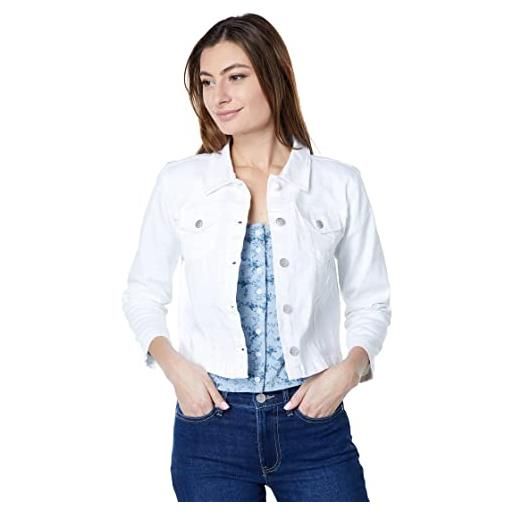 Tommy Hilfiger giacca in denim elasticizzato da donna, lavaggio chesapeake, x-large