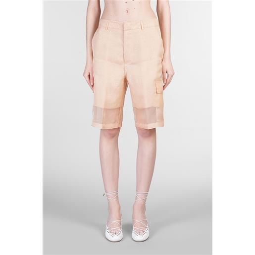 Del Core shorts in seta rosa