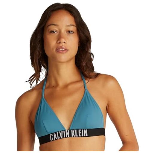Calvin Klein triangle-rp, triangolo donna, blu (bash blue), m