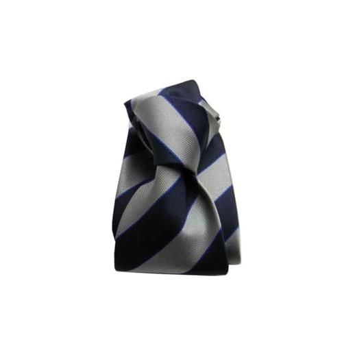 Avantgarde - cravatta elegante uomo a righe seta silk grigio necktie striped cerimonia italy colore colour grigio grey graeu fantasia a righe striped gestreift fantasia 4