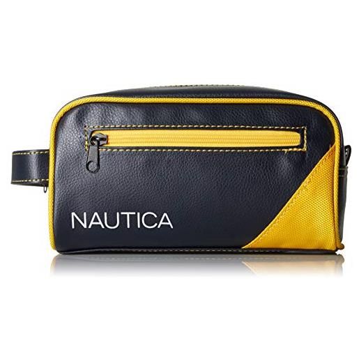 Nautica men's top zip travel kit toiletry bag organizer