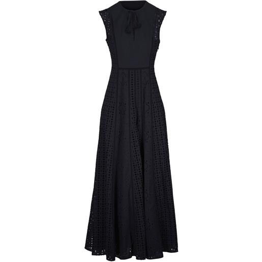 Veronica Beard abito lungo con dettaglio cut-out - nero