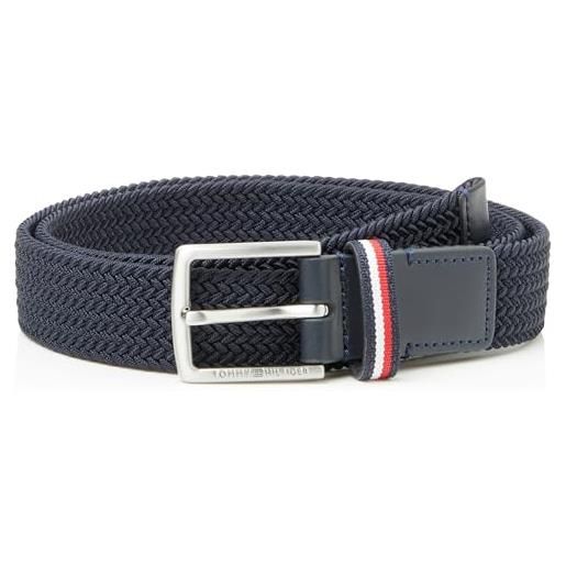 Tommy Hilfiger cintura bambini unisex cintura in tessuto, blu (space blue), l-xl