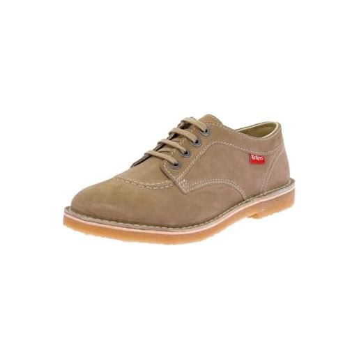 Kickers kick karma, piattaforma uomo, beige, 40 eu