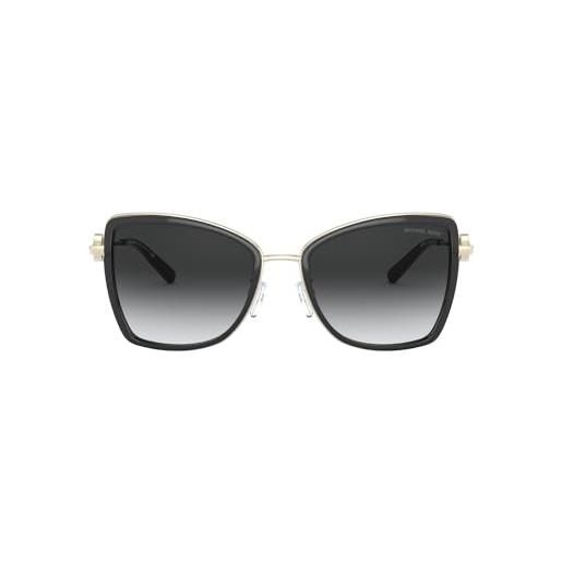 Michael Kors 0mk1067b occhiali, black/grey shaded, 55 unisex-adulto
