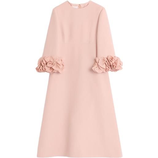 Valentino Garavani abito midi crepe couture - rosa