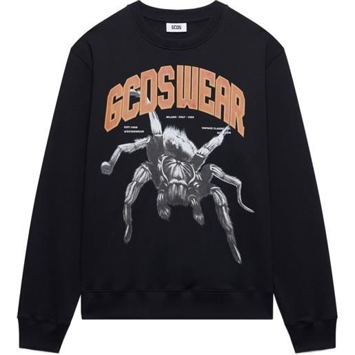 GCDS felpa spider - nero