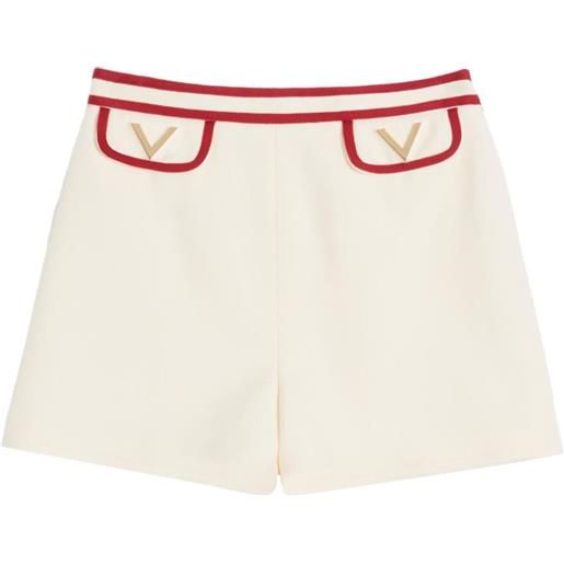 Valentino Garavani shorts crepe couture - toni neutri