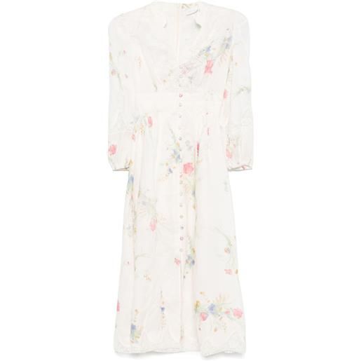 ZIMMERMANN abito midi lucky - toni neutri