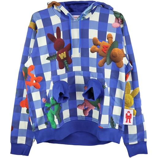 Walter Van Beirendonck felpa con cappuccio - blu