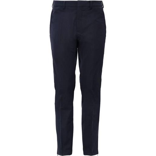 Prada pantaloni taglio slim - blu