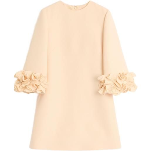 Valentino Garavani abito corto crepe couture - toni neutri