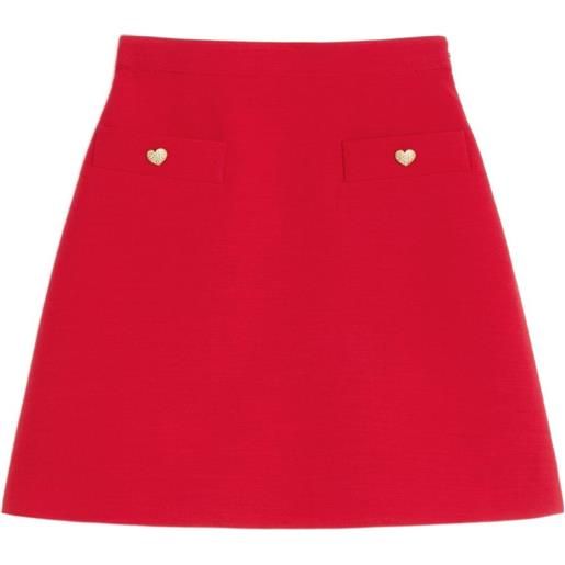 Valentino Garavani minigonna crepe couture - rosso