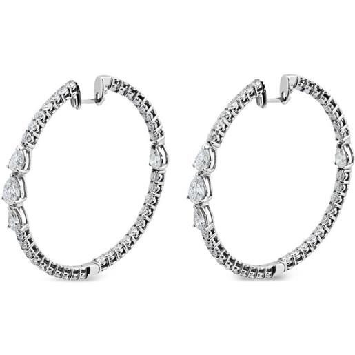 Jewels Aficionado orecchini in oro bianco 18kt con diamanti - argento