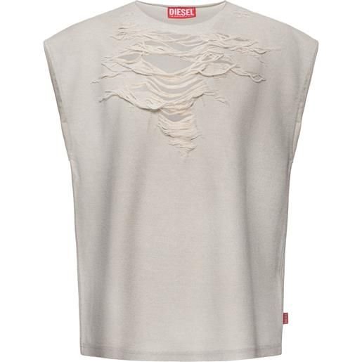 DIESEL tank top s-rub sl in misto cotone