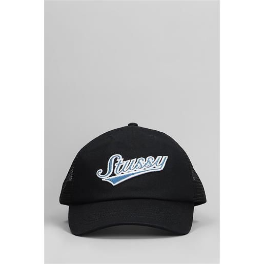 Stussy cappello in cotone nero
