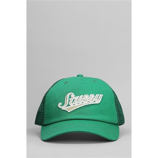 Stussy cappello in cotone verde