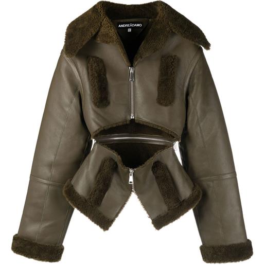 ANDREĀDAMO giacca con dettaglio cut-out - verde