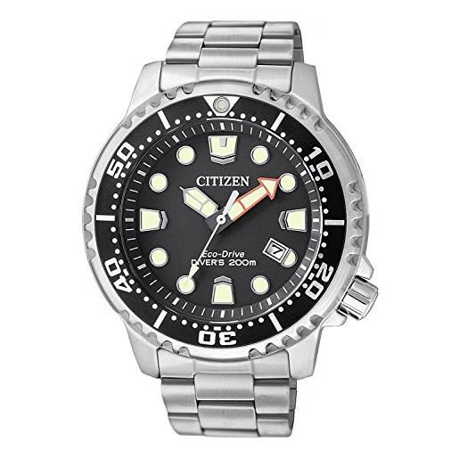 Citizen, set orologio da uomo eco-drive bn0150-10em, colore nero, 44 mm, 200 m