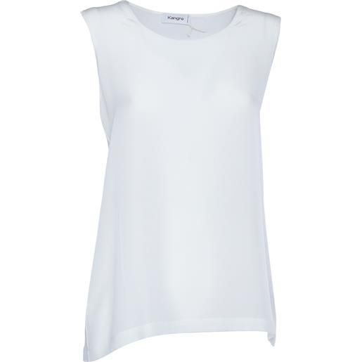 Kangra Cashmere canotta in crepe di seta