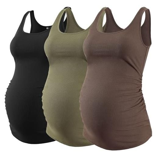 Canottiera Allattamento Premaman - Senza Maniche In Rayon E Spandex - Foto 4