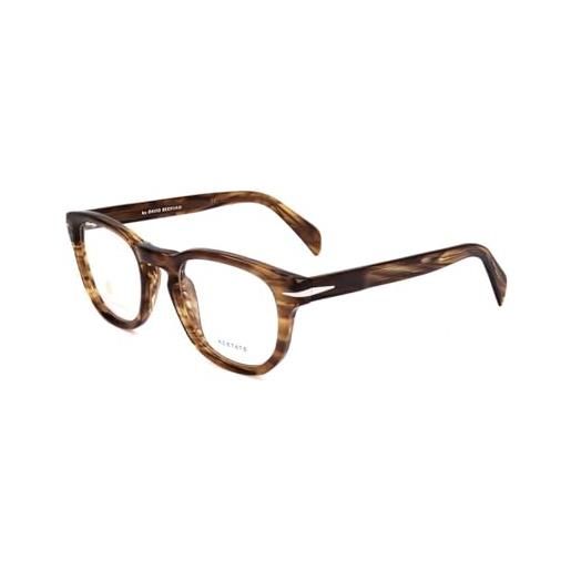 David Beckham db 7050 ex4/22 brown horn eyewear men's acetate, standard, 47