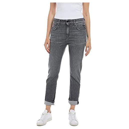 Replay marty jeans, 096 grigio medio, 29w x 28l donna
