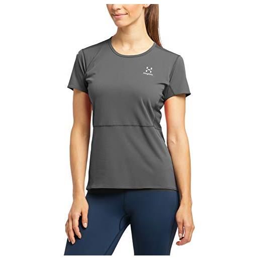 Haglöfs 604853_2at lim q crown tee t-shirt donna magnetite taglia xs