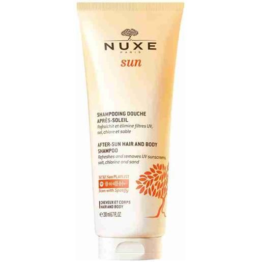 Nuxe Paris nuxe sun shampoo-doccia doposole - protegge corpo e capelli dal sole e dalla sabbia - 200 ml